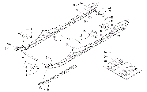 SLIDE RAIL AND TRACK ASSEMBLY [104289]