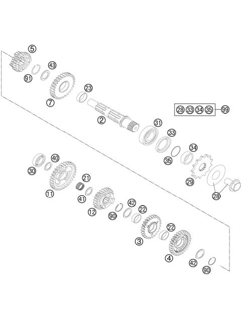 TRANSMISSION II - COUNTERSHAFT     