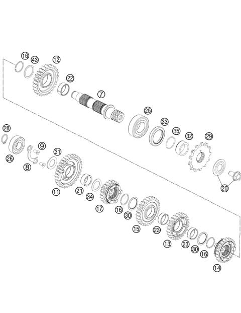 TRANSMISSION II - COUNTERSHAFT     