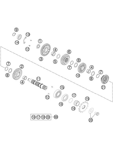 TRANSMISSION II - COUNTERSHAFT     
