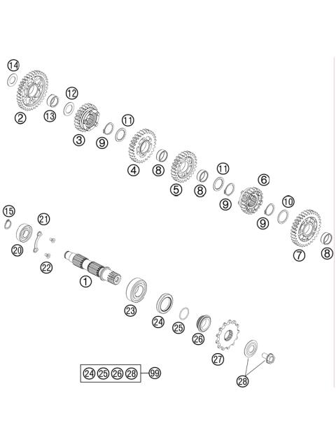 TRANSMISSION II - COUNTERSHAFT     