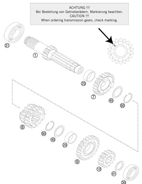 TRANSMISSION I â€“ MAIN SHAFT      