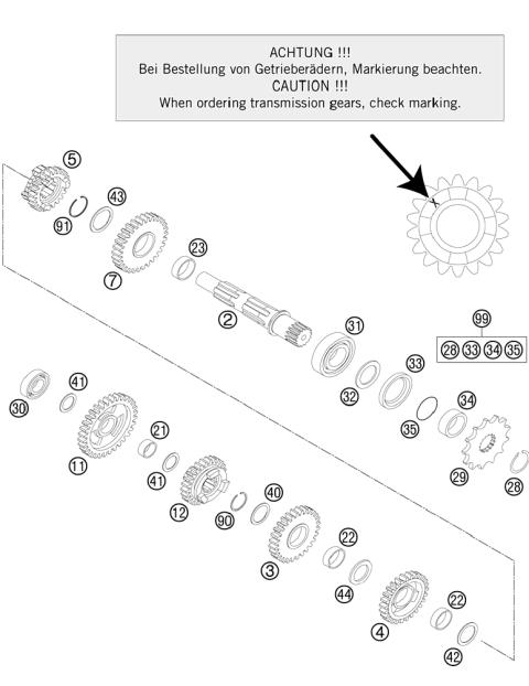 TRANSMISSION II â€“ COUNTER SHAFT  