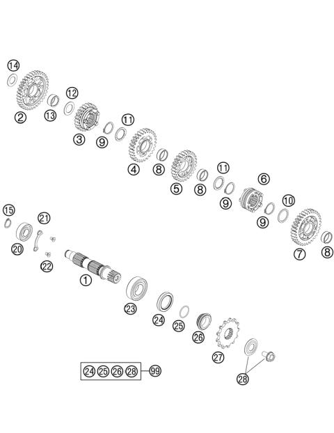 TRANSMISSION II - COUNTERSHAFT     