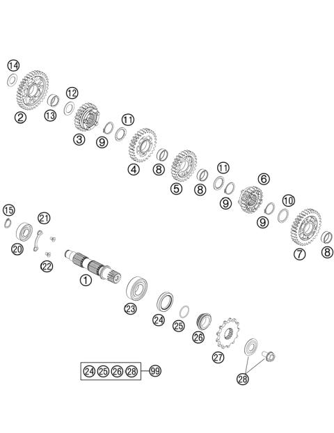 TRANSMISSION II - COUNTERSHAFT     
