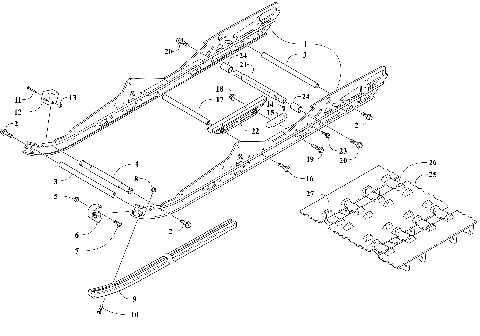 SLIDE RAIL AND TRACK ASSEMBLY [108972]