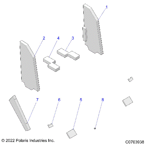 BODY, SEALING FOAM - R25RRS99CK/EK (C0703938)