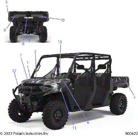 BODY, DECALS GRAPHICS - R22RSJ99A9/B9 (900422)