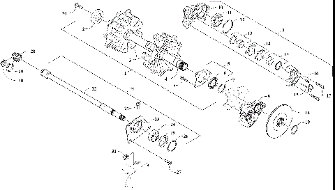 DRIVE TRAIN SHAFTS AND BRAKE ASSEMBLIES [103844]
