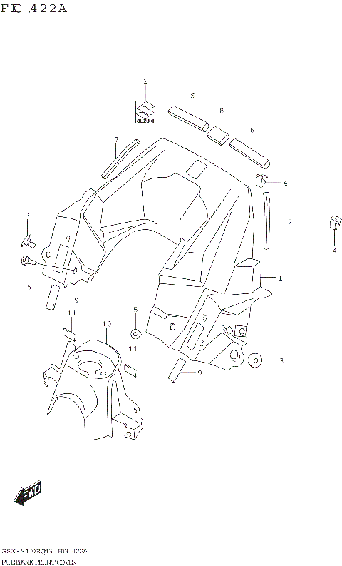 FUEL TANK FRONT COVER