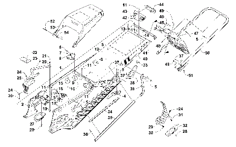 TUNNEL, REAR BUMPER, AND SNOWFLAP ASSEMBLY [102192]