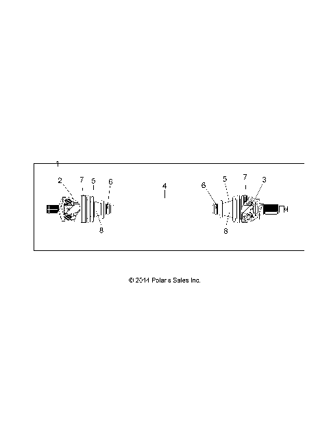 DRIVE TRAIN, FRONT HALF SHAFT - Z16VBE87FR/NR/JR (49RGRSHAFTDRV15RZR900)