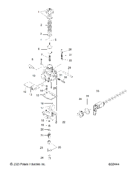 ENGINE, CARBURETOR AND CHOKE - S24CEA5TSL (602444)