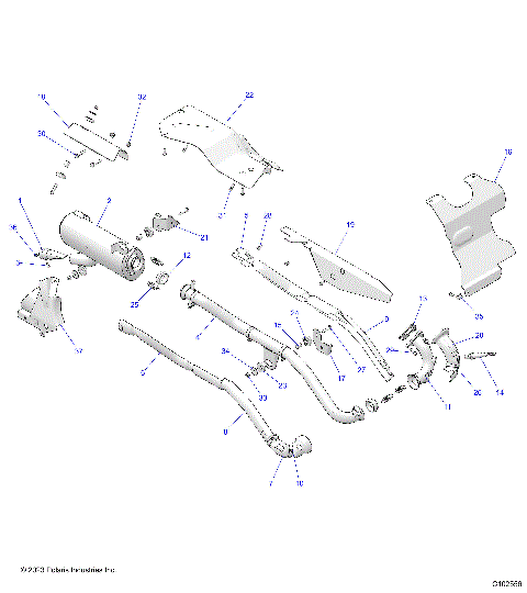 ENGINE, EXHAUST - A26SEA57F1/C1/C4/E1/E4 (C102556)