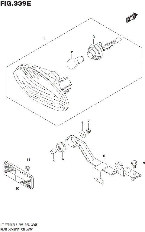 REAR COMBINATION LAMP (LT-A750XPBL8 P28)