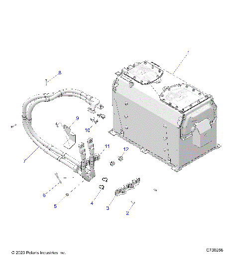 ELECTRICAL, BATTERY WITH CABLES, BCB - R24E3CC2BD/B9 (C730256)