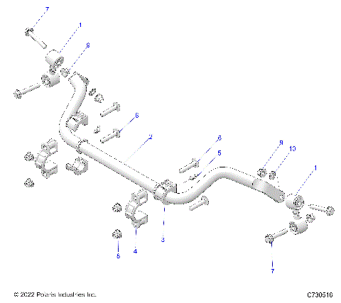 SUSPENSION, REAR, STABILIZER BAR - Z23ASE99A4/B4/K99A4(C730516)