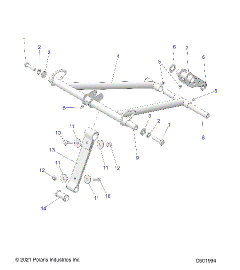 SUSPENSION, TORQUE ARM, FRONT 2.75