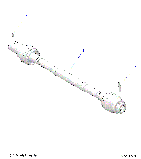 DRIVE TRAIN, FRONT PROP SHAFT - G23GAB99CG/FG (C700190-3)