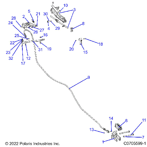 BRAKES, PARK BRAKE - R23RRE99FJ/F9/RRS99CJ/EJ/F9/FJ/C9/E9/CK/EK/RRP99CJ (C0705599-1)