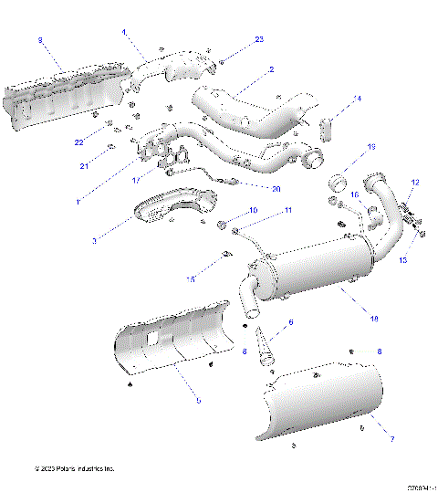 ENGINE, EXHAUST SYSTEM - R25TAE99FM/TAS99CM/EM/GM (C700941-1)