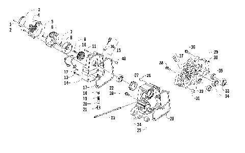 RIGHT CRANKCASE AND COVER ASSEMBLY [92731]
