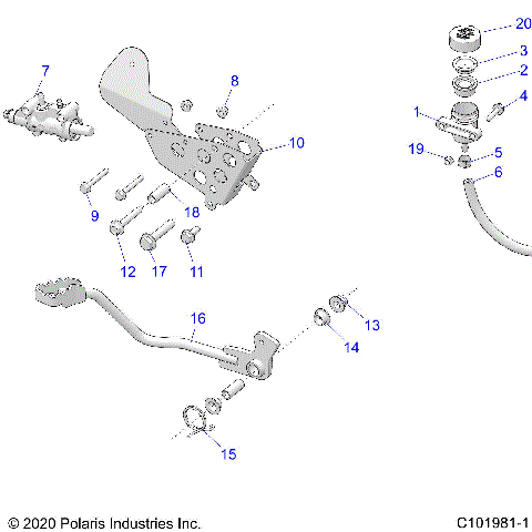 BRAKES, BRAKE PEDAL and MASTER CYLINDER - A25SXD95A9 (C101981)