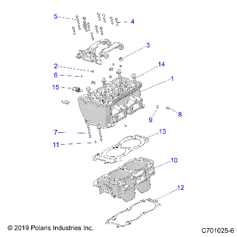 ENGINE, CYLINDER and HEAD - Z25A5E87A5 (C701025-6)