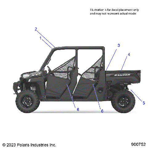 BODY, DECALS, GENERAL - R25RSE99A9/AS/AP/AL/AF/AK/B9/BS/BP/BL/BF/BK  (900752-1)