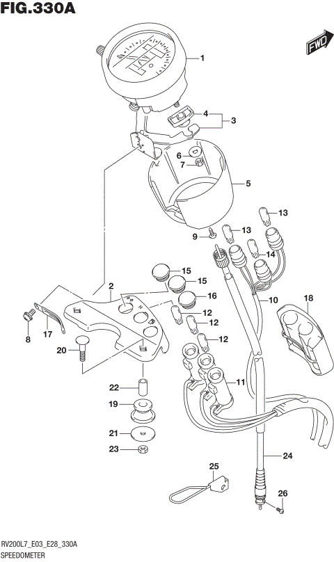 SPEEDOMETER (RV200L7 E03)