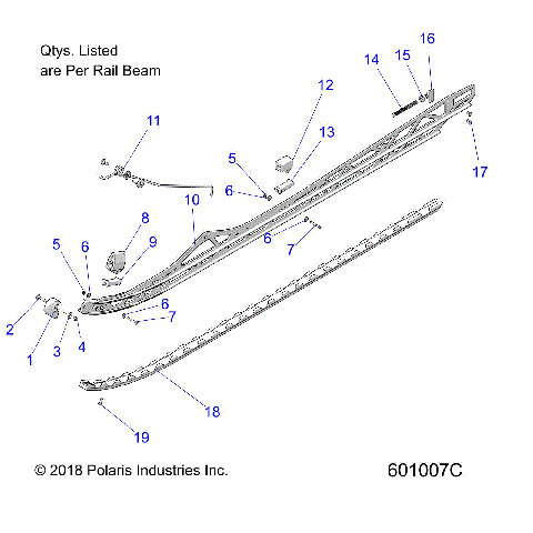 SUSPENSION, RAIL BEAM MOUNTING, LH/RH, 163