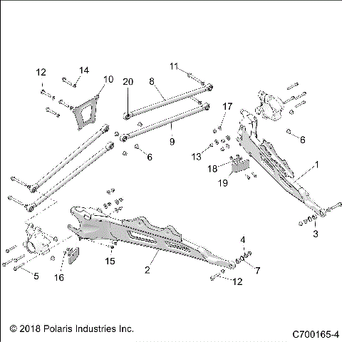SUSPENSION, REAR CONTROL ARMS - Z19VPE92AM/BM (C700165-4)