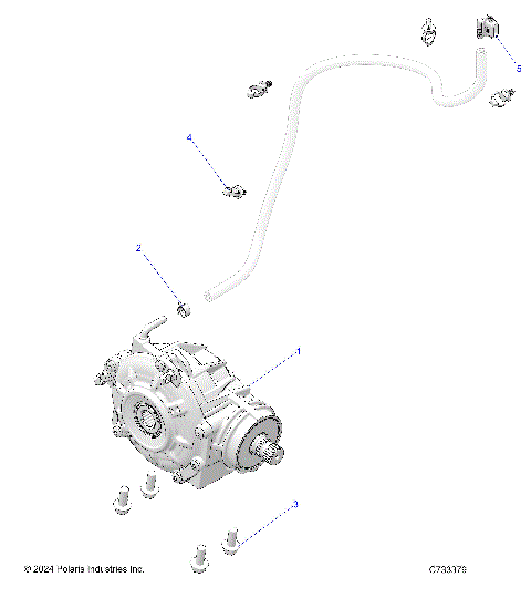 DRIVE TRAIN, FRONT GEARCASE MOUNTING - R25M4U57Z5/B5/Z6/B6 (C733379)