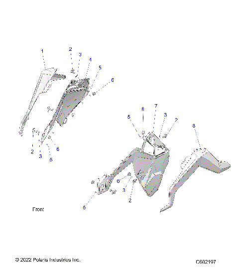 BODY, SIDE PANELS AND TRIM - S24TGG8RS (C602197)