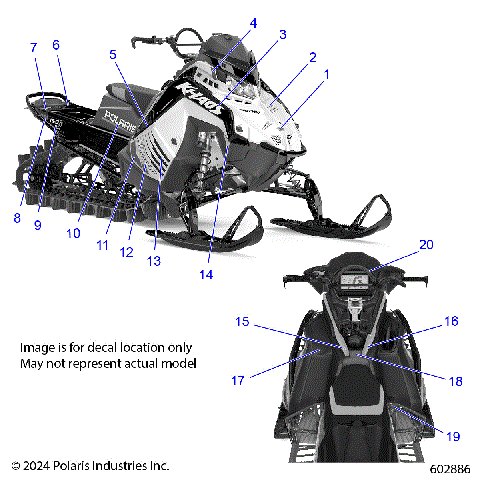 BODY, DECAL, GHOST WHITE METALLIC SIDE PANEL - S25TFG8MS/8ME (602886)