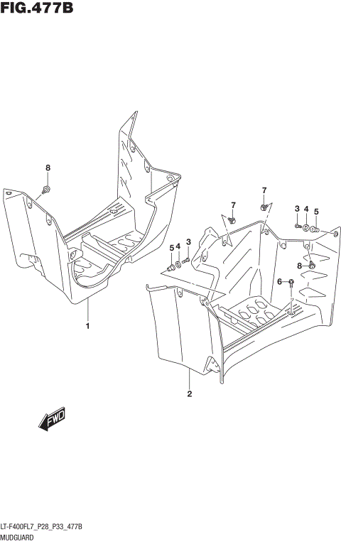 MUDGUARD (LT-F400FL7 P33)