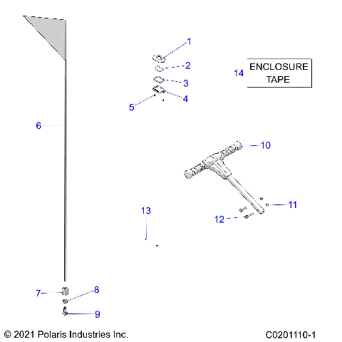 BODY, FLAG, BEACON and PASS HANDLE - Z25HCA18A4/A7/B4/B7 (C0201110-1)