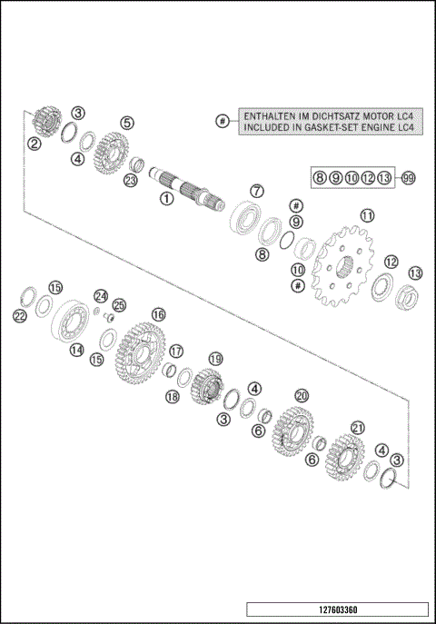 TRANSMISSION II - COUNTERSHAFT
