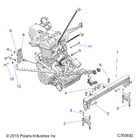 ENGINE, MOUNTING & LONG BLOCK - R21TAE99FA/SFA/SCA/SCK/EA/EK (C700602)
