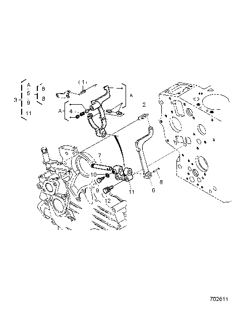 ENGINE, FORK LEVER - R26RRED4FB/CB/CP (702611)