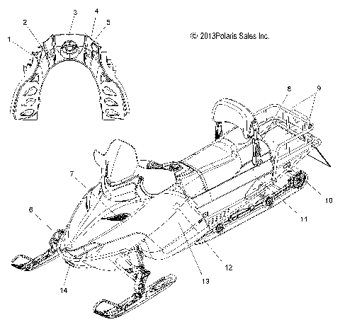 BODY, DECALS - S15PU6NSL/NEL (49SNOWDECAL14WIDE)
