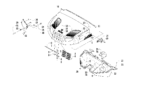 HOOD AND HEADLIGHT ASSEMBLY [94895]
