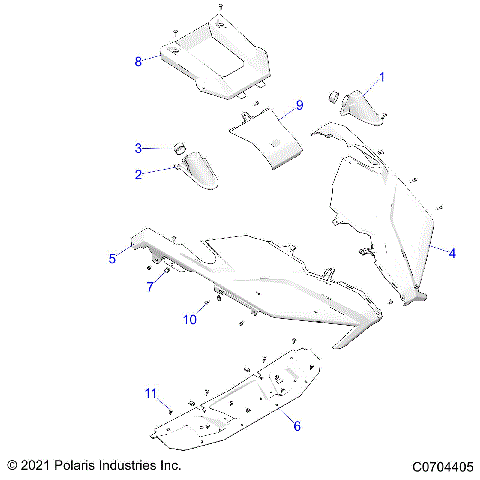 BODY, HOOD - Z21R4F92AH/BH (C0704405)
