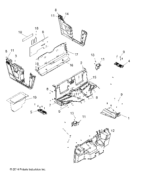 BODY, FLOOR and FENDERS - R15RMA57AA/AR/AC/LA/EAZ/H57AR (49RGRFLOOR15570)