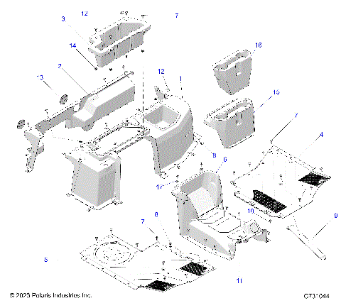 BODY, FRONT FLOOR AND CLOSEOFF - R24X6E1RAH/BH (C731044)