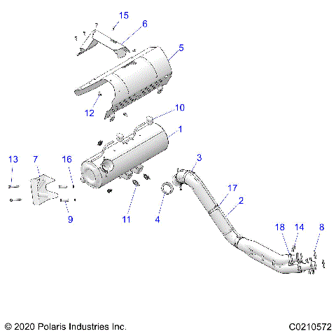 ENGINE, EXHAUST - A26SXN85A7 (C0210572)