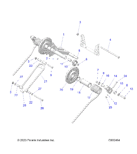 SUSPENSION, TORQUE ARM, REAR - S24CBA5TSL (C602464)