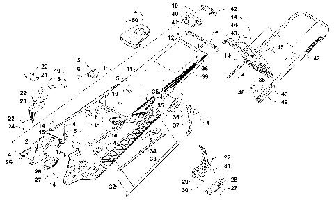 TUNNEL, REAR BUMPER, AND SNOWFLAP ASSEMBLY [102816]