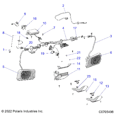 ELECTRICAL, DASH INSTRUMENTS RIDE COMMAND - R23RSY99A9/AJ/AK/AX/B9/BJ/BK/BX (C0705498)