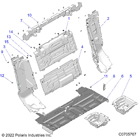 BODY, REAR CLOSEOFF - Z21R4D92BB/BK (C0705767)